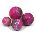 Banded Agate Sphere ~Pink