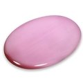 Pink Cat's Eye Palm Stone ~70x50mm