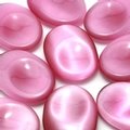 Pink Cat's Eye Thumb Stone ~40mm