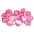 Pink Cat's Eye Tumble Stone (15-20mm)