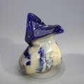 Polished Lapis Crystals on White Quartz ~39x35mm