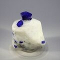 Polished Lapis Crystals on White Quartz ~44x34mm