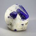 Polished Lapis Crystals on White Quartz ~52x53mm