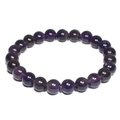 Amethyst 8mm Round Bead Bracelet