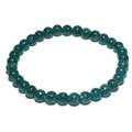 Blue Apatite 6mm Round Bead Bracelet