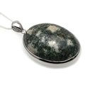 Preseli Bluestone & Silver Pendant ~41mm