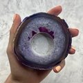 Purple Agate Tealight Candle Holder ~99x97mm