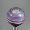 Purple Banded Agate Crystal Sphere ~35mm