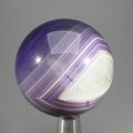 Purple Banded Agate Crystal Sphere ~40mm
