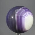 Purple Banded Agate Crystal Sphere ~40mm