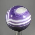 Purple Banded Agate Crystal Sphere ~40mm