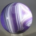 Purple Banded Agate Crystal Sphere ~46mm