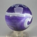 Purple Banded Agate Crystal Sphere ~50mm