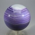 Purple Banded Agate Crystal Sphere ~50mm