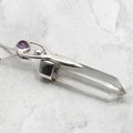 Quartz & Amethyst Goddess Terminated Silver Point