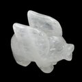 Quartz Crystal Pig With Wings