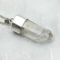 Quartz Point 925 Silver Pendant  ~28mm