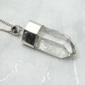 Quartz Point 925 Silver Pendant  ~29mm
