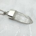 Quartz Point 925 Silver Pendant  ~32mm