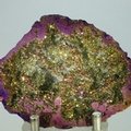 Rainbow Aura Quartz Crystal Geode ~78mm