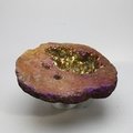 Rainbow Aura Quartz Geode ~67mm