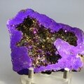 Rainbow Aura Quartz Geode ~72x60mm