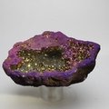 Rainbow Aura Quartz Geode ~79mm