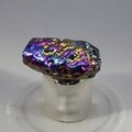Rainbow Aura Tektite Tumblestone ~29mm