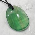 Fluorite & Silver Double Terminated Point Pendant  ~35mm
