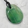 Fluorite & Silver Double Terminated Point Pendant  ~35mm
