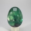 Rainbow Fluorite Crystal Egg  ~48mm