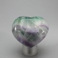 Rainbow Fluorite Crystal Heart ~45mm