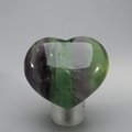 Rainbow Fluorite Crystal Heart ~45mm