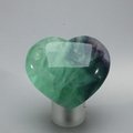 Rainbow Fluorite Crystal Heart ~45mm