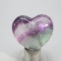 Rainbow Fluorite Crystal Heart ~45mm