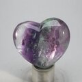 Rainbow Fluorite Crystal Heart ~45mm