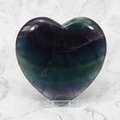 Rainbow Fluorite Crystal Heart - Large ~100mm