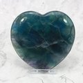 Rainbow Fluorite Crystal Heart - Large ~100mm