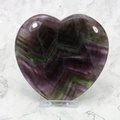 Rainbow Fluorite Crystal Heart - Large ~100mm