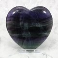 Rainbow Fluorite Crystal Heart - Large ~96mm