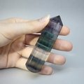 Rainbow Fluorite Crystal Massage Wand ~76mm