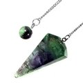 Rainbow Fluorite Crystal Pendulum