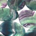 Rainbow Fluorite Palm Stone ~50x70mm