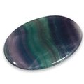 Rainbow Fluorite Palm Stone (Extra Grade) ~70x50mm
