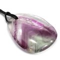 Rainbow Fluorite Pendant & Cord ~47mm