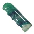 Rainbow Fluorite Pro Grip Crystal Massage Wand ~80 x 25mm