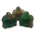 Rainbow Fluorite Sitting Buddha Statue