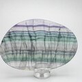 Rainbow Fluorite Slice  ~110mm