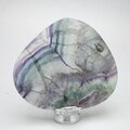 Rainbow Fluorite Slice  ~96mm