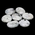 Rainbow Moonstone Flat Tumble Stone ~36-38mm